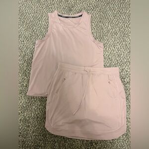 Thread and Supply Tank Top and Skirt Set- Violet Rose Color